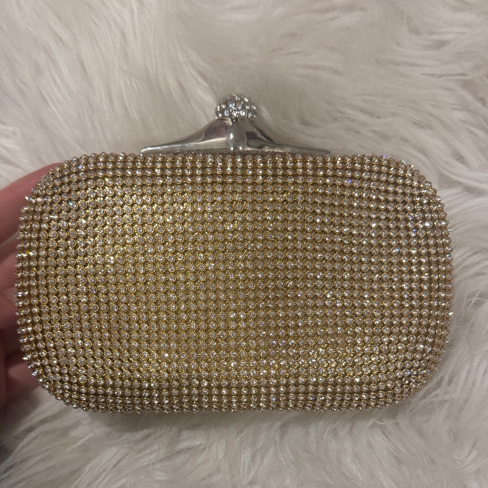 Gold Crystal Evening Clutch